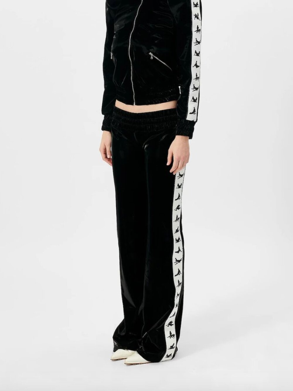 NEW Poster Girl League Tracksuit Bottoms Black Sex Tape Stripe Track Pants XL
